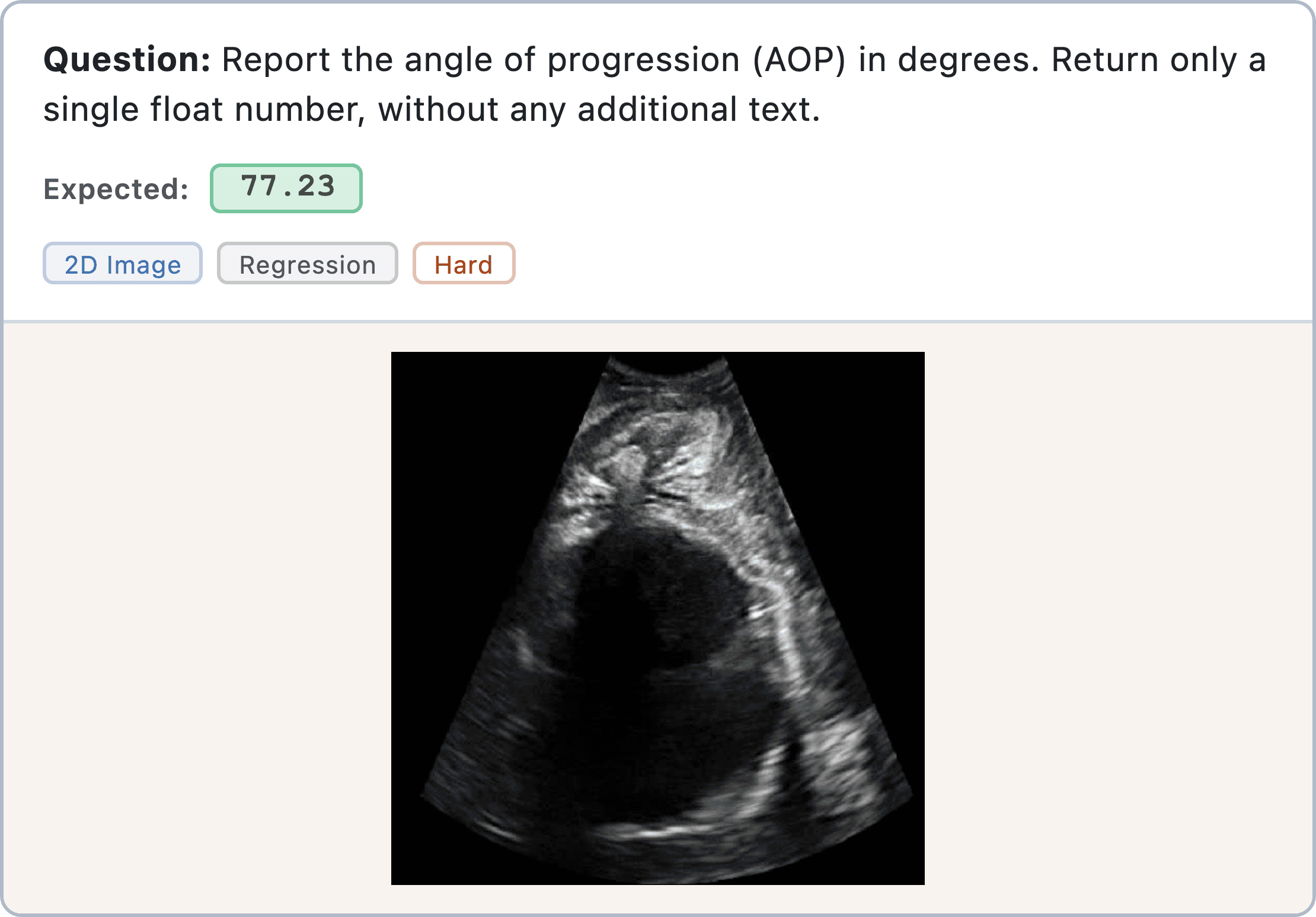 Figure 12: clinical image interpretation sample